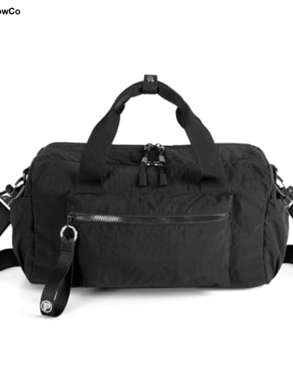 Women's Small Gym Bag with Wet Compartment, Water Repellent Nylon Duffle